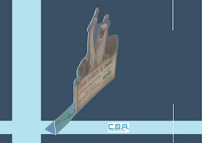CDA stopper con biadesivo piegato