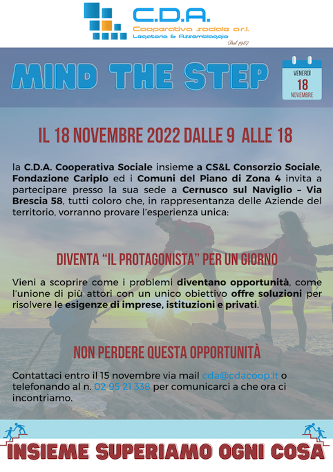 Locandina CDA Mind The Step by UP2gether